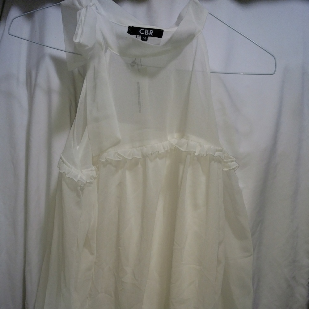 NWT flowy cold-shoulder shirt
